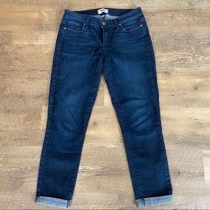 Paige denim cuffed skinny jeans.